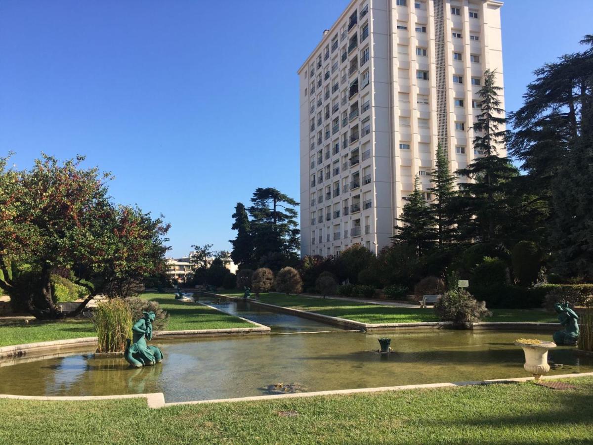 نيس Superbe Appartement 3 Pieces Vue Mer Dans Une Residence Arboree 5 Min De La Mer المظهر الخارجي الصورة