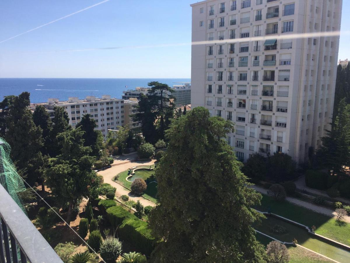 نيس Superbe Appartement 3 Pieces Vue Mer Dans Une Residence Arboree 5 Min De La Mer المظهر الخارجي الصورة